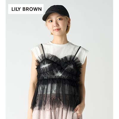 【LILY BROWN】ショルダーリボンプルオーバー